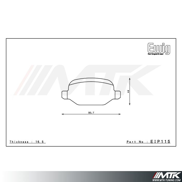 Plaquettes Endless ME20 EIP115 pour ALFA ROMEO GT